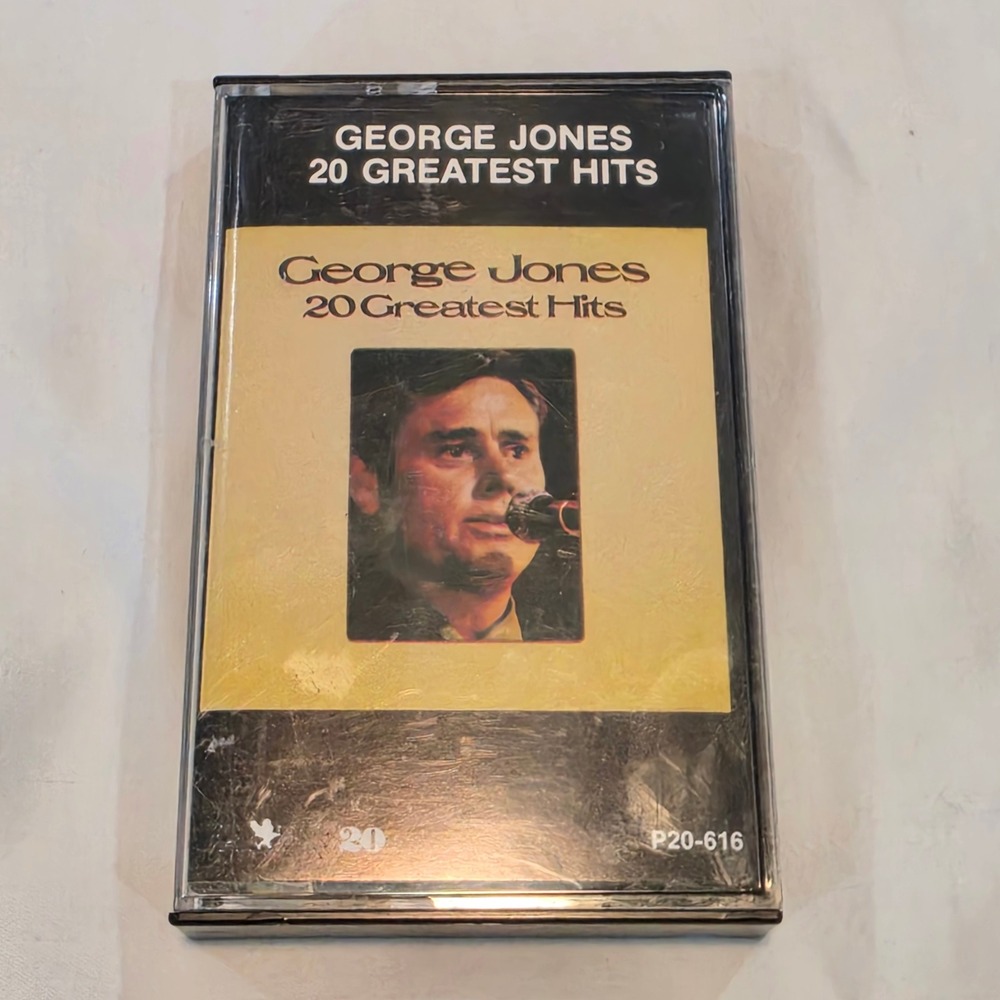 George Jones 20 Greatest Hits Cassette Tape White 1981 Phoenix 20 P20-616 Good